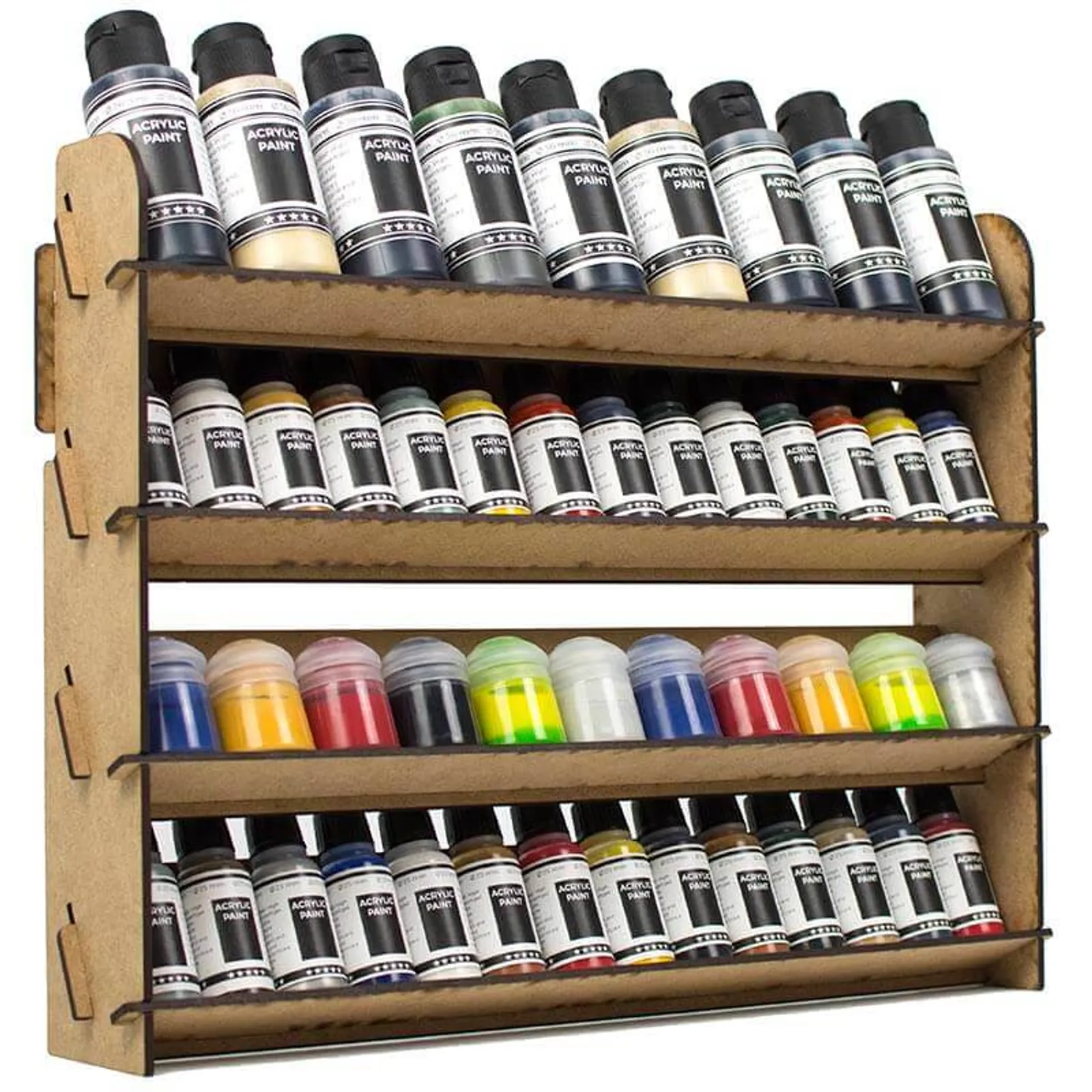 PROSCALE paint rack compatible with major hobby paint brands